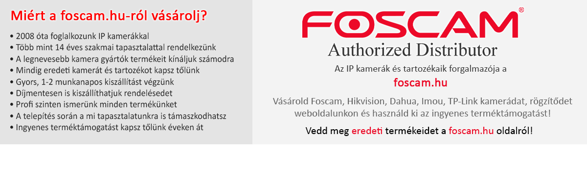 Eredeti Foscam IP kamera