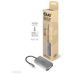 Club 3D Átalakító - CAC-1510 (3.2 USB-C Gen 1 to DVI-D Dual Link