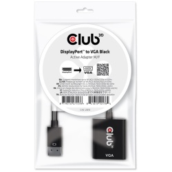 Club 3D Átalakító - CAC-2013 (DisplayPort 1.1a to VGA