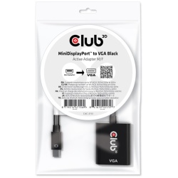 Club 3D Átalakító - CAC-2113 (Mini DisplayPor 1.1a to VGA