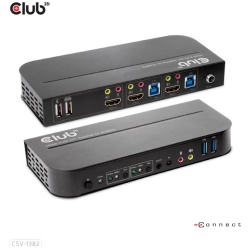 Club 3D KVM Switch - CSV-1382 (Dual HDMI