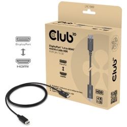 Club 3D Kábel - CAC-1083 (DisplayPort 1.4 to HDMI 2.0