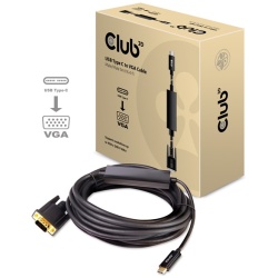 Club 3D Kábel - CAC-1512 (USB-C Gen 1 to VGA