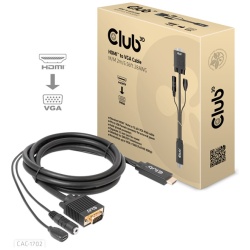 Club 3D Kábel - CAC-1712 (HDMI to VGA