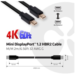 Club 3D Kábel - CAC-2161 (Mini DisplayPort 1.2 M/M