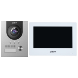 Dahua video kaputelefon szett - KTD02(F)  (VTH2622GW-W + VTO2202F-L + VTM114)