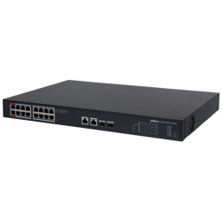 Dahua PoE switch - PFS3220-16GT-240 (16x 1Gbps at/af PoE + 2x 1Gbps + 2x SFP