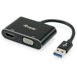 Equip Átalakító Kábel - 133386 (USB3.0 - VGA+HDMI
