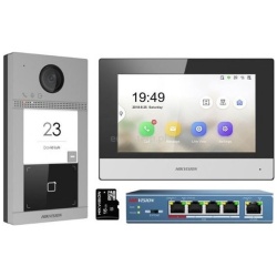 Hikvision IP kaputelefon szett - DS-KIS604-S (DS-KV8113-WME1