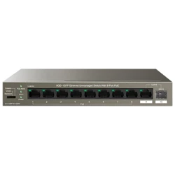 IP-COM Switch PoE - G1110PF-8-102W (9x1Gbps; 1x SFP; 8x af/at PoE+ port; 102W