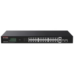 IP-COM Switch PoE - G1128P-24-250W (24x1Gbps; 2x1Gbps uplink; 2x SFP; 24 af/at PoE+ port; 230W