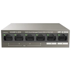 IP-COM Switch PoE - G2206P-4-63W (6x1Gbps; 4 af/at PoE+ port; 58W)