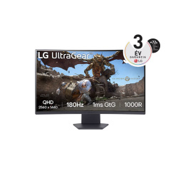 LG Monitor 32" Gamer - 32GS60QC-B (Ívelt