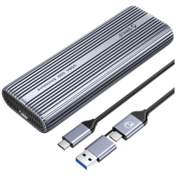 Orico Külső M.2 ház - ACOM2-U4-GY (USB-C 4-> M.2 NVMe