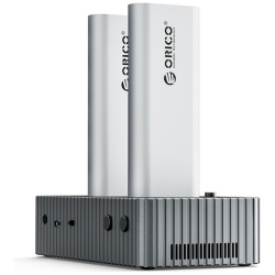 Orico M.2 SSD Dokkoló - IT28N-C-EU (2xM.2 NVMe -> USB-A/C