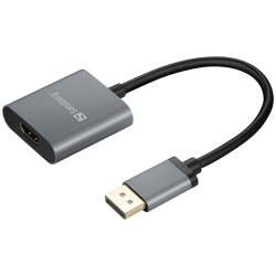 Sandberg Kábel Átalakító - Adapter DP1.4>HDMI2.0 4K60