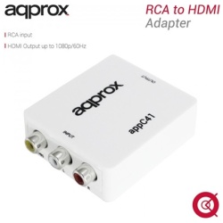 APPROX Átalakító - RCA to HDMI adapter (1080p / 60Hz