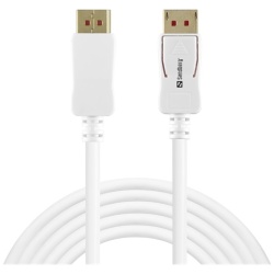 Sandberg Kábel - DisplayPort (2m; DP 1.4; 8K/60Hz; fehér)