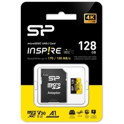 Silicon Power MicroSD kártya - 128GB microSDXC UHS-I U3