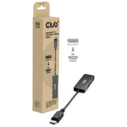 Club 3D Átalakító - CSV-7330 (DisplayPort 2.1 to 3xHDMI